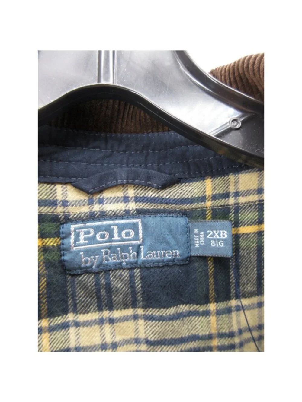 Polo Ralph Lauren Jacket 2XB Bi Swing Flannel Lined Corduroy Collar
